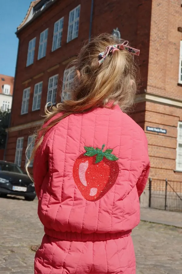 Konges Sløjd Dječja bomber jakna Konges Sløjd JUNO SPARKLE BOMBER JACKET boja: ružičasta, KS102314