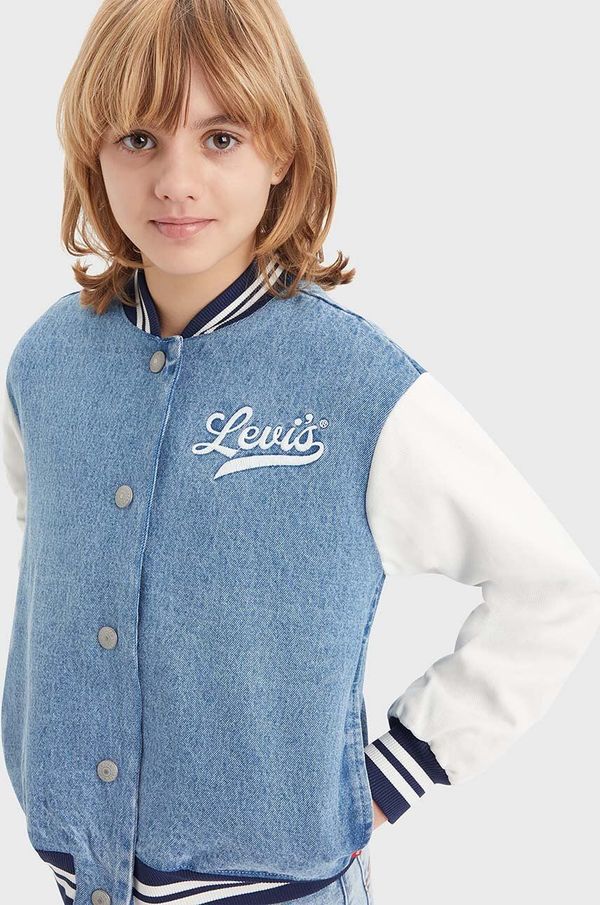 Levi's Dječja bomber jakna Levi's LVG DENIM BOMBER JACKET