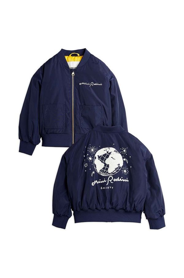 Mini Rodini Dječja bomber jakna Mini Rodini boja: tamno plava, 2471011260