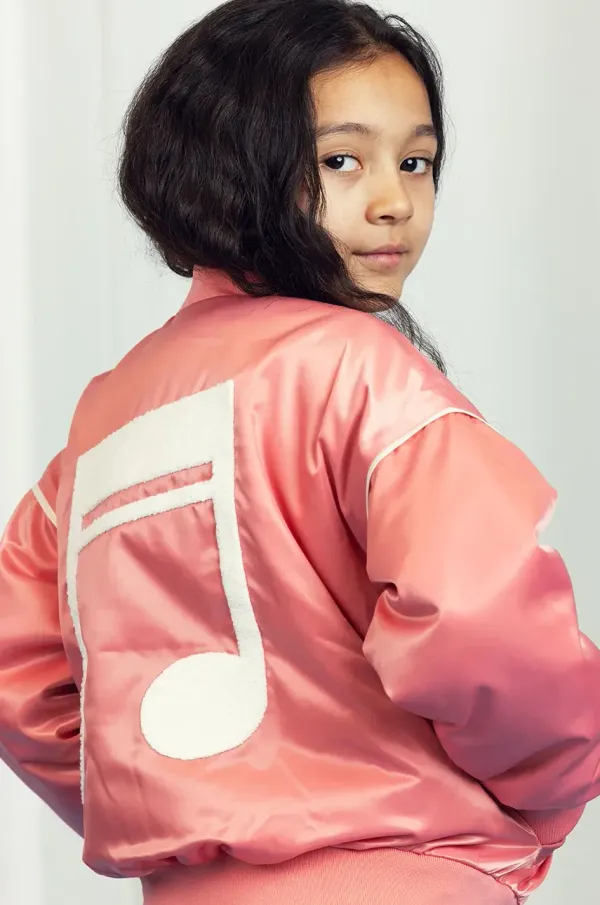 Mini Rodini Dječja bomber jakna Mini Rodini Note boja: narančasta, 2521010328