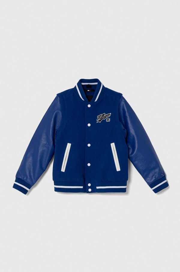 Tommy Hilfiger Dječja bomber jakna s dodatkom vune Tommy Hilfiger