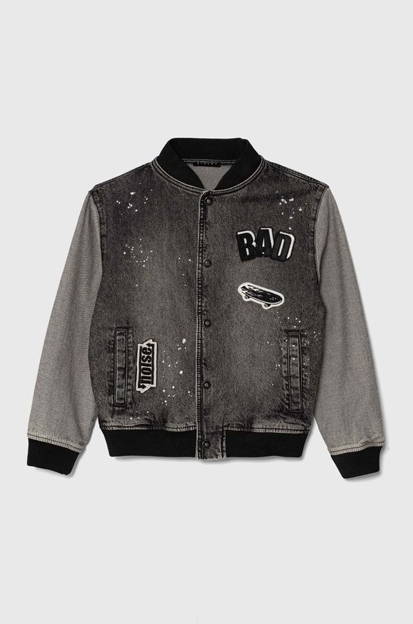 Sisley Dječja bomber jakna Sisley boja: crna