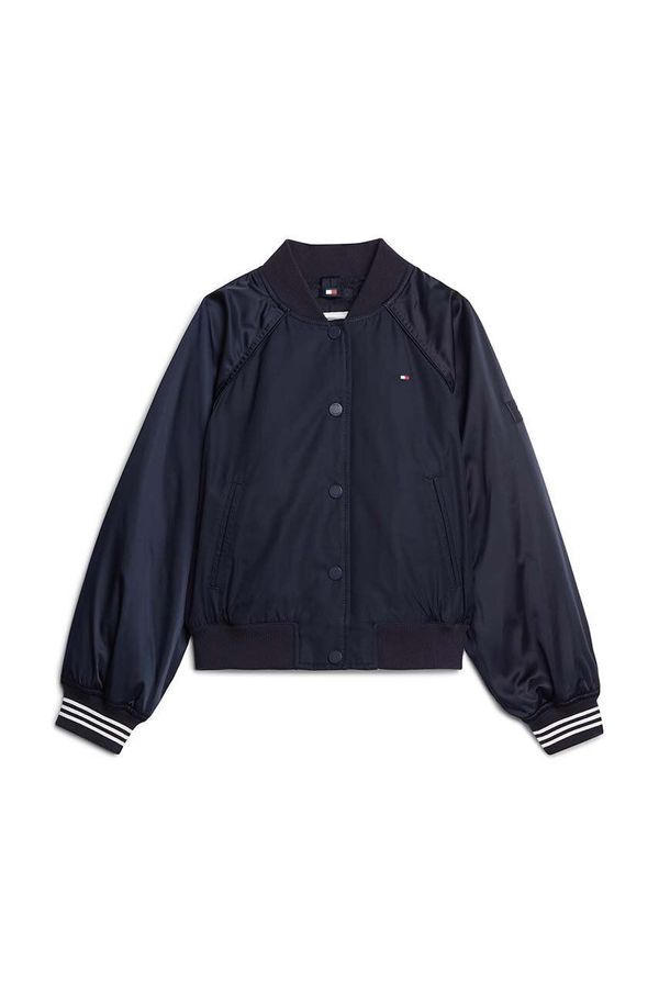 Tommy Hilfiger Dječja bomber jakna Tommy Hilfiger boja: tamno plava, KG0KG08054