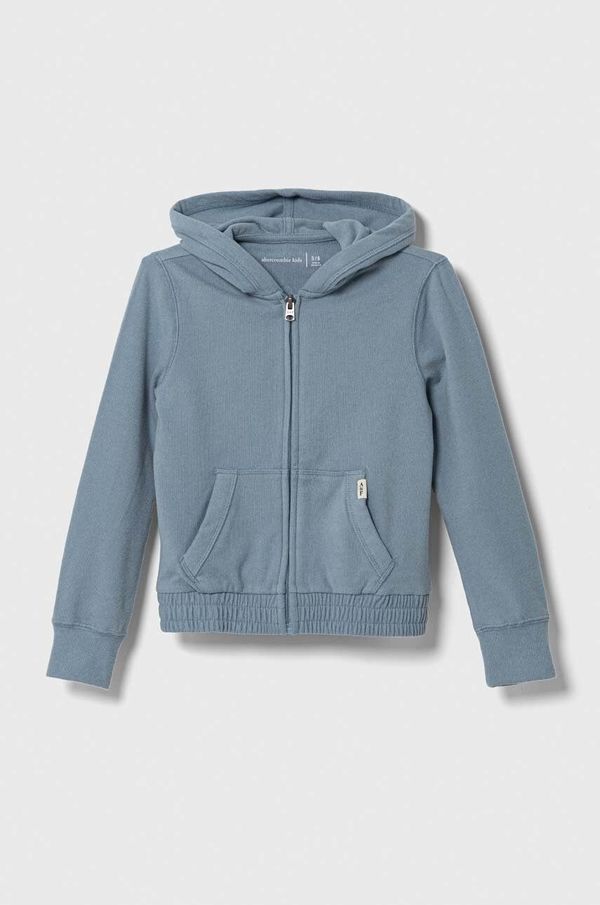 Abercrombie & Fitch Dječja dukserica Abercrombie & Fitch s kapuljačom, bez uzorka