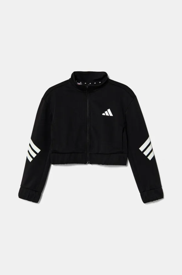 adidas Dječja dukserica adidas boja: crna, s tiskom, JJ4973