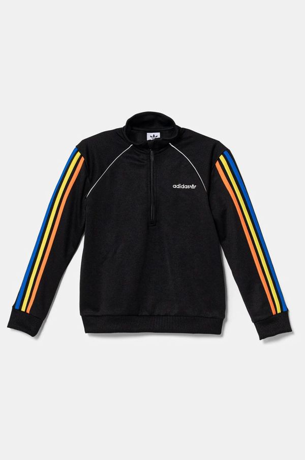 adidas Originals Dječja dukserica adidas Originals boja: crna, s aplikacijom, JC8402