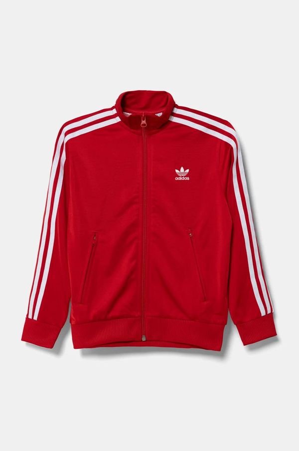 adidas Originals Dječja dukserica adidas Originals boja: crvena, s aplikacijom, IY9796