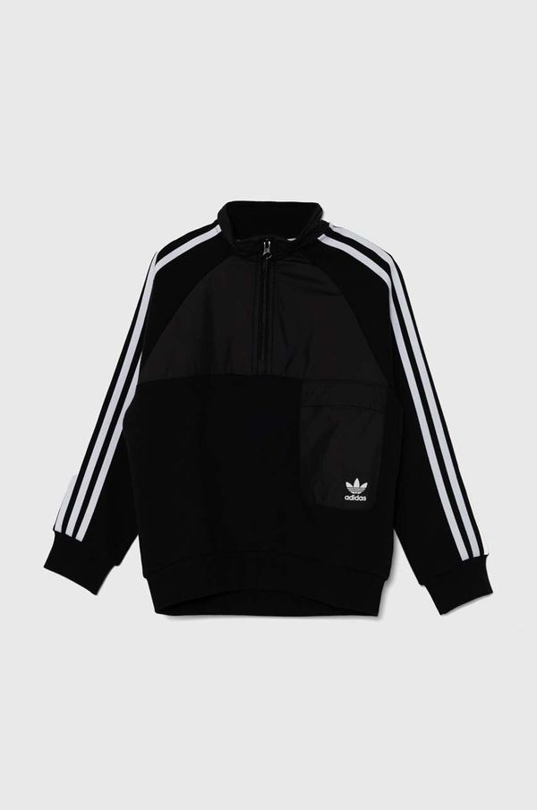adidas Originals Dječja dukserica adidas Originals HZ CREW boja: crna, s aplikacijom, IY9810