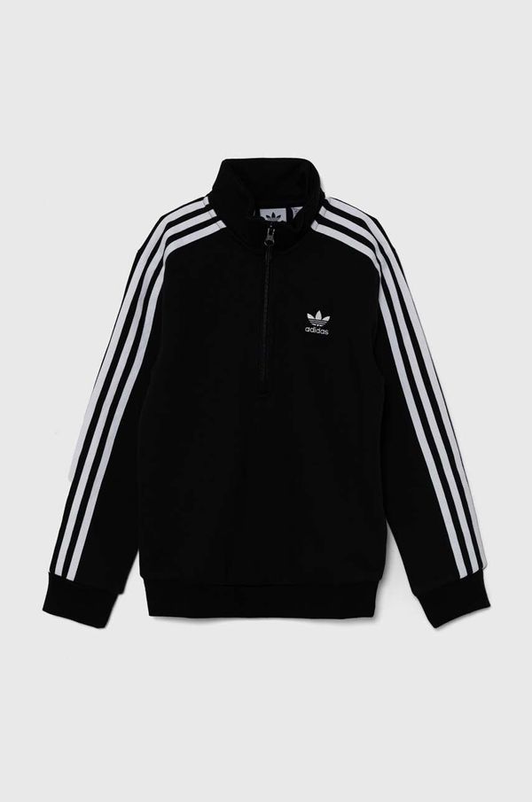 adidas Originals Dječja dukserica adidas Originals HZ SWEATSHIRT boja: crna, s aplikacijom, IY7450
