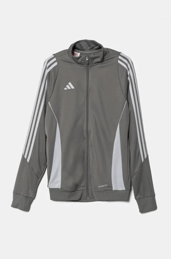 adidas Performance Dječja dukserica adidas Performance boja: siva, s aplikacijom, IR9508