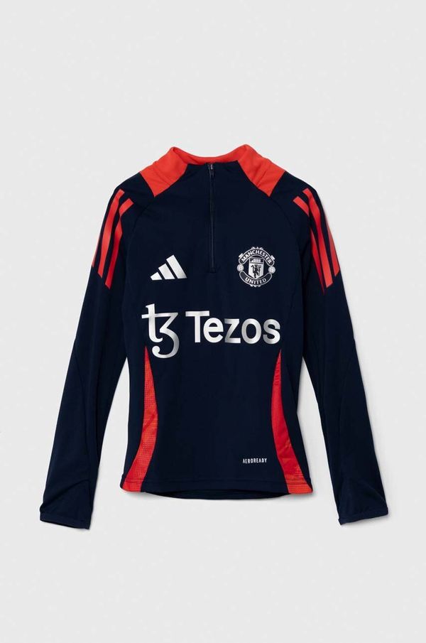 adidas Performance Dječja dukserica adidas Performance MUFC TR TOPY boja: tamno plava, s tiskom, IT4242