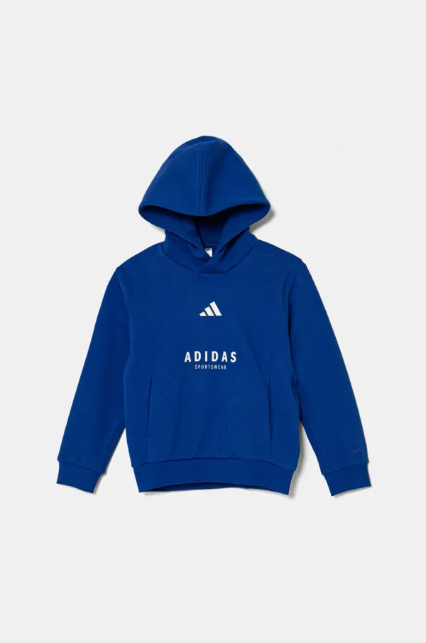 adidas Dječja dukserica adidas s kapuljačom, s aplikacijom, JC7618