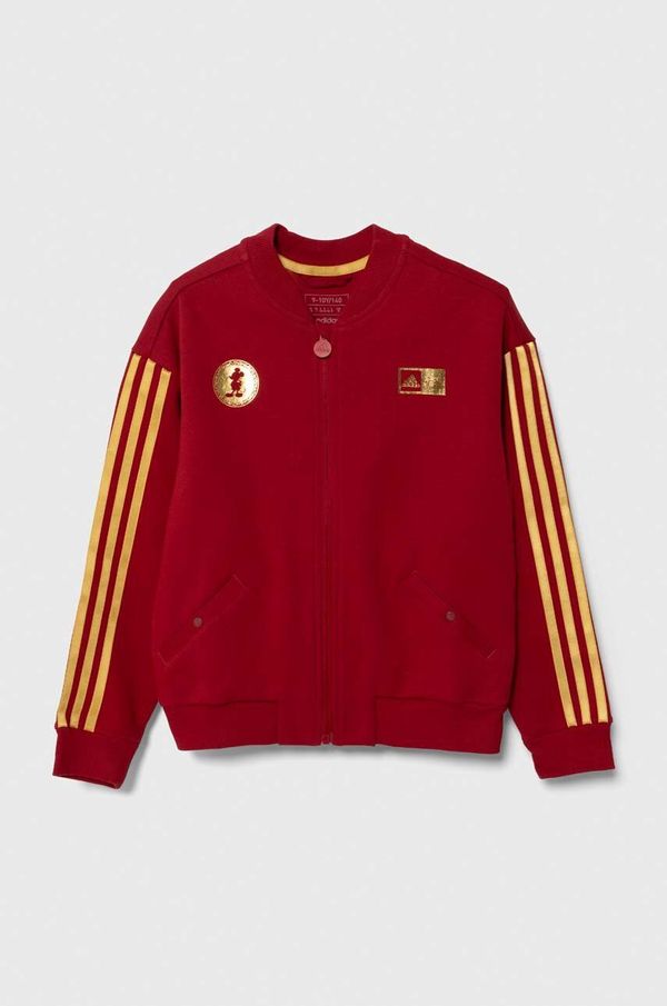 adidas Dječja dukserica adidas x Disney boja: bordo, s tiskom