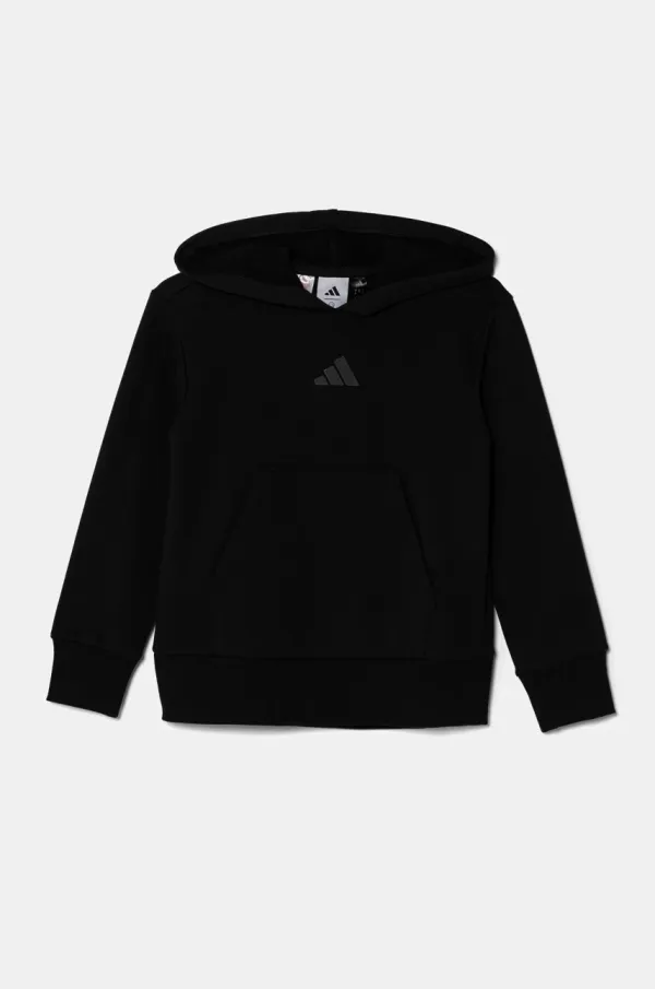 adidas Dječja dukserica adidas x Smiley World boja: crna, s kapuljačom, s tiskom, JJ3072