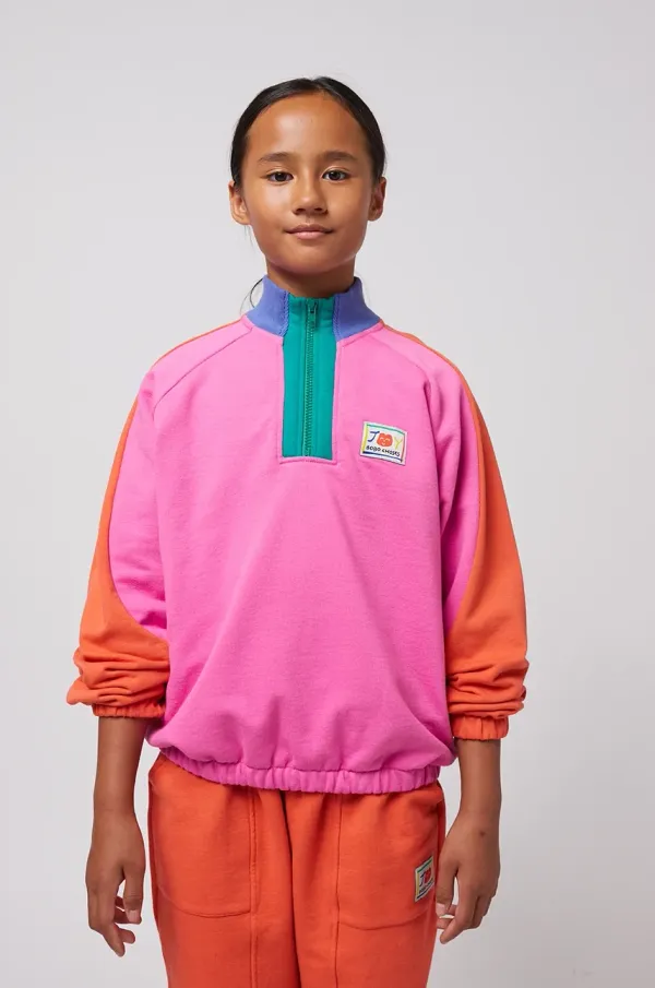 Bobo Choses Dječja dukserica Bobo Choses Smiling boja: ružičasta, bez uzorka, 125AC047