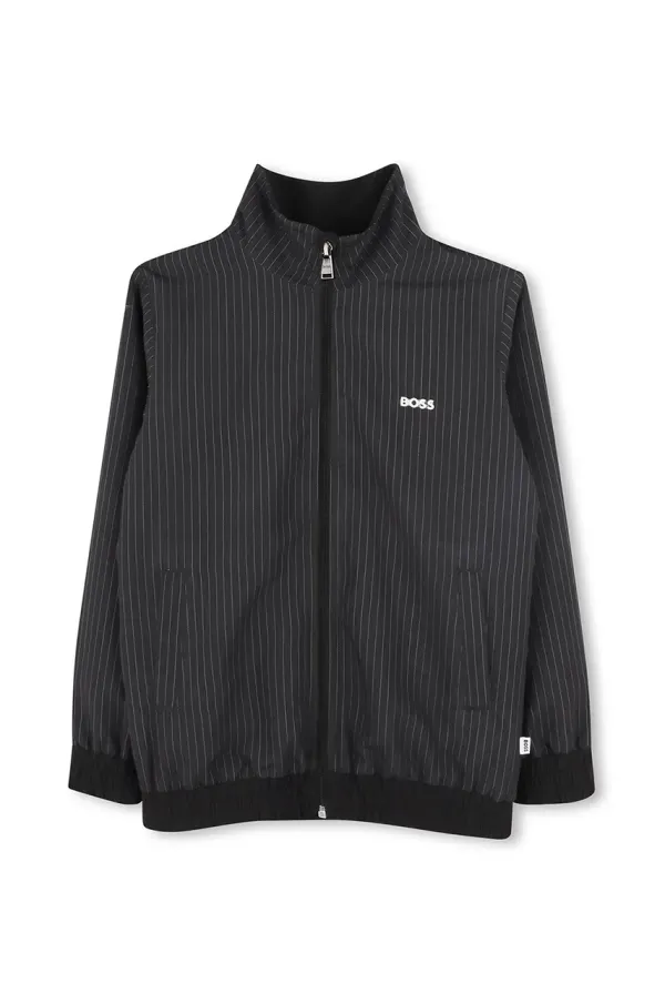 BOSS Dječja dukserica BOSS boja: crna, s uzorkom, J51963