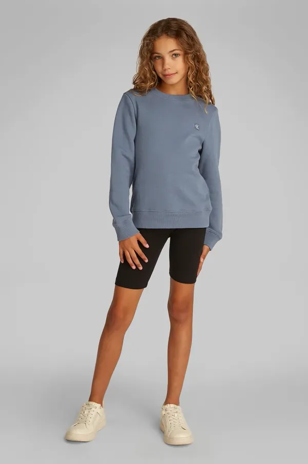 Calvin Klein Jeans Dječja dukserica Calvin Klein Jeans boja: siva, bez uzorka, IU0IU00570