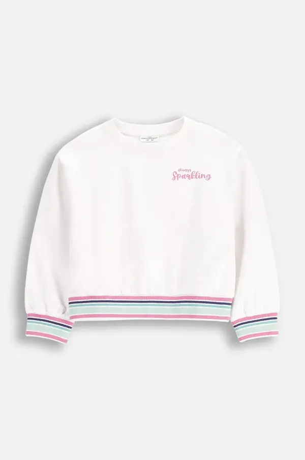 Coccodrillo Dječja dukserica Coccodrillo boja: bijela, s tiskom, COSMIC GIRL KIDS