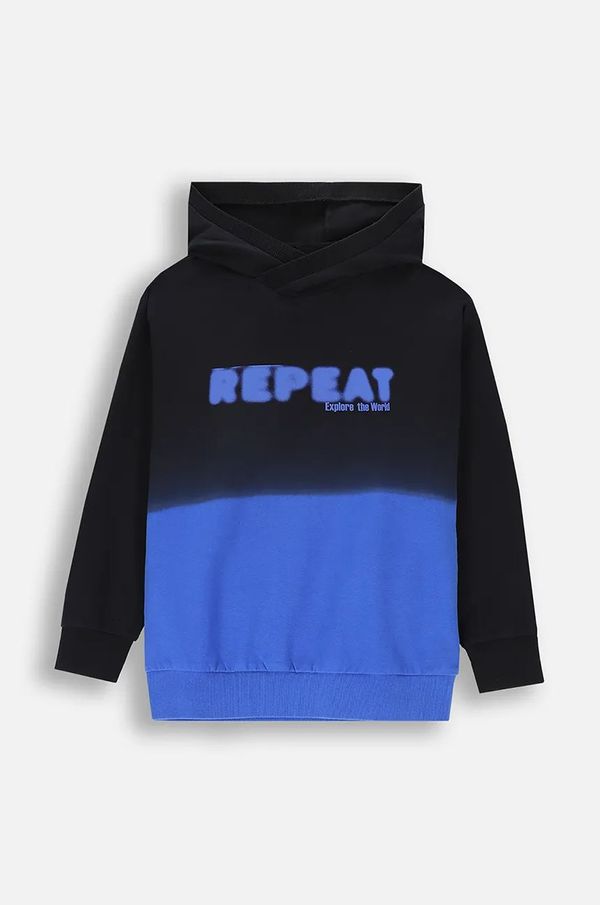 Coccodrillo Dječja dukserica Coccodrillo boja: crna, s kapuljačom, s tiskom, FOREST FRIENDS JUNIOR