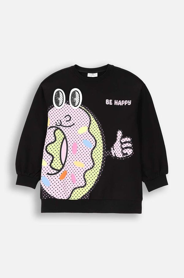 Coccodrillo Dječja dukserica Coccodrillo boja: crna, s tiskom, CARTOONS GIRL KIDS