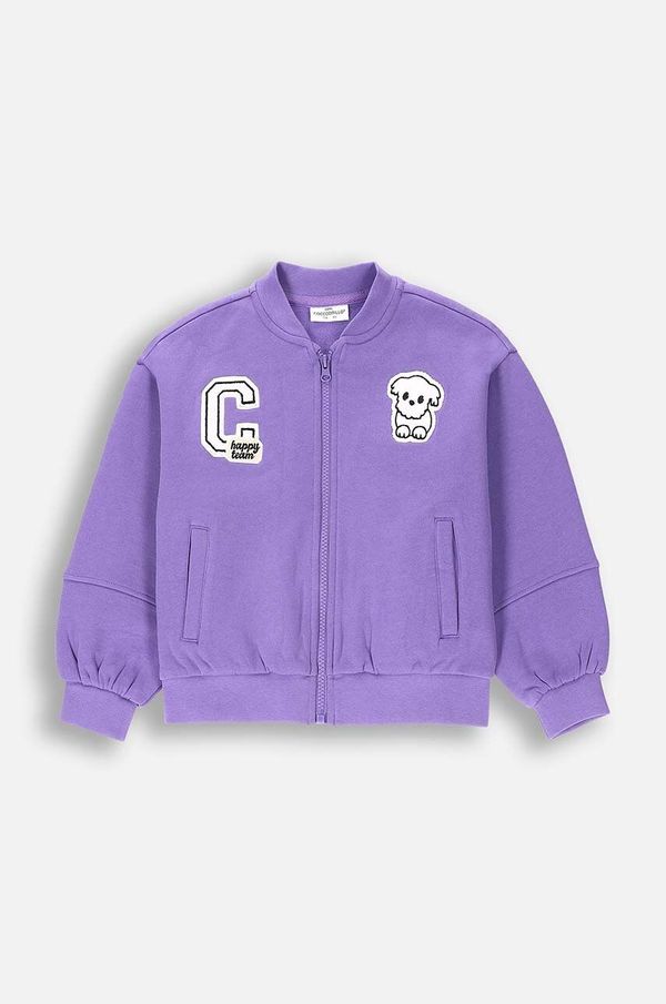 Coccodrillo Dječja dukserica Coccodrillo boja: ljubičasta, s tiskom, ACADEMY GIRL KIDS