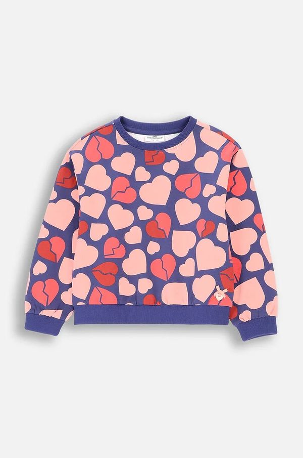 Coccodrillo Dječja dukserica Coccodrillo boja: ljubičasta, s uzorkom, HEARTS GIRL KIDS