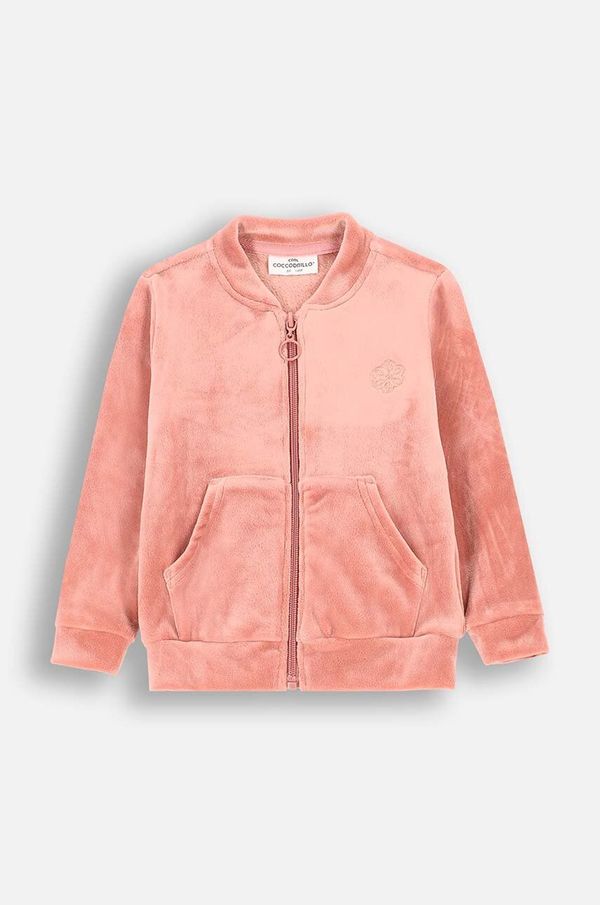 Coccodrillo Dječja dukserica Coccodrillo boja: ružičasta, bez uzorka, FLOWERS GIRL NEWBORN