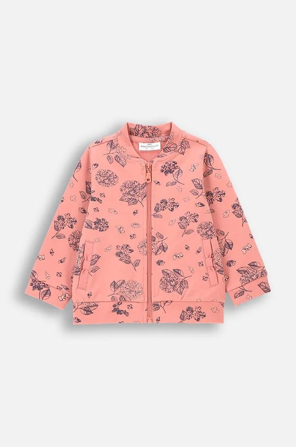 Coccodrillo Dječja dukserica Coccodrillo boja: ružičasta, s uzorkom, FLOWERS GIRL NEWBORN