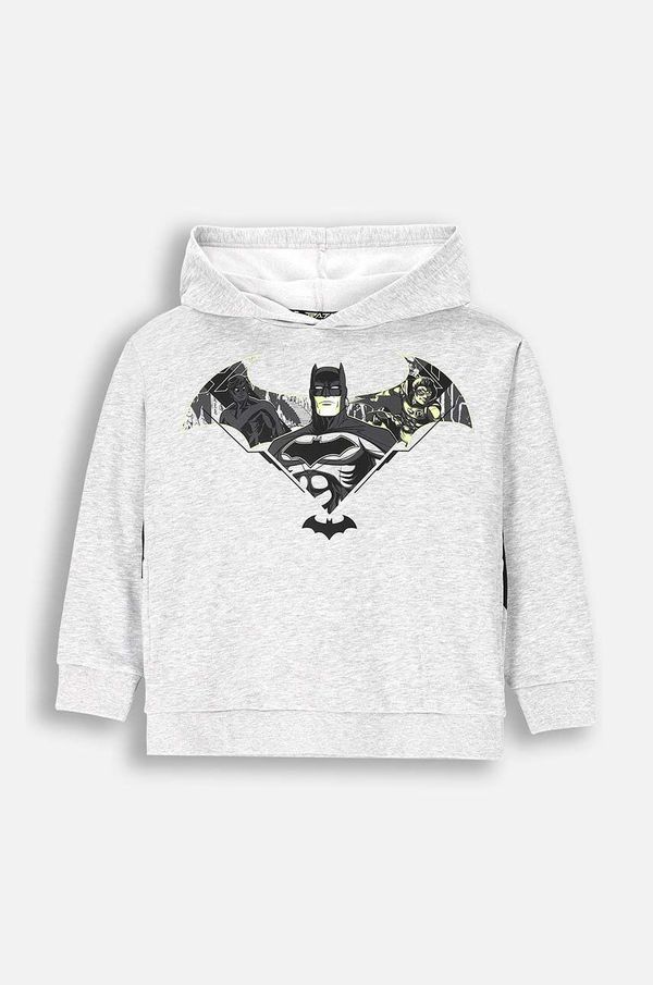 Coccodrillo Dječja dukserica Coccodrillo boja: siva, s kapuljačom, s tiskom, LICENCE BOY WARNER BROS