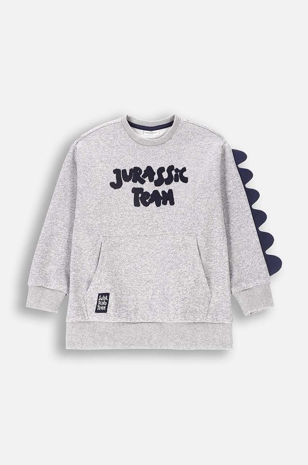 Coccodrillo Dječja dukserica Coccodrillo boja: siva, s tiskom, DIGITAL BOY KIDS