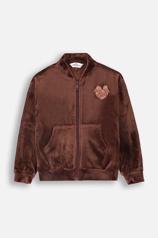 Coccodrillo Dječja dukserica Coccodrillo boja: smeđa, bez uzorka, RODEO GIRL KIDS