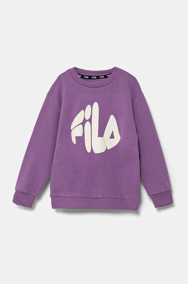 Fila Dječja dukserica Fila LIENEN boja: ljubičasta, s tiskom, FAK0360