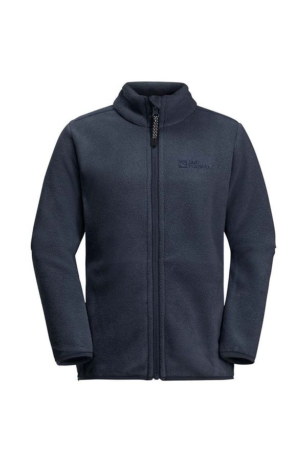 Jack Wolfskin Dječja dukserica Jack Wolfskin boja: tamno plava, bez uzorka, 1610471