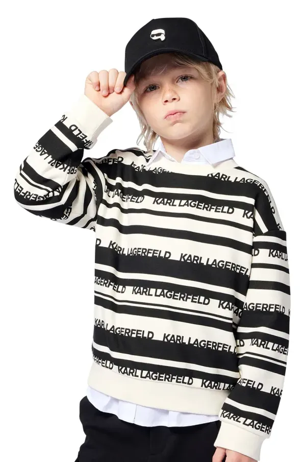 Karl Lagerfeld Dječja dukserica Karl Lagerfeld boja: crna, s uzorkom, Z30429
