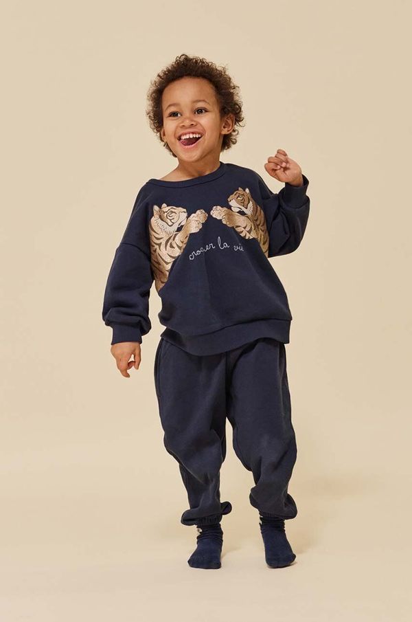 Konges Sløjd Dječja dukserica Konges Sløjd boja: crna, s uzorkom