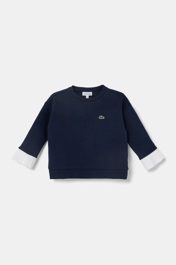 Lacoste Dječja dukserica Lacoste boja: tamno plava, s aplikacijom, SJ2491