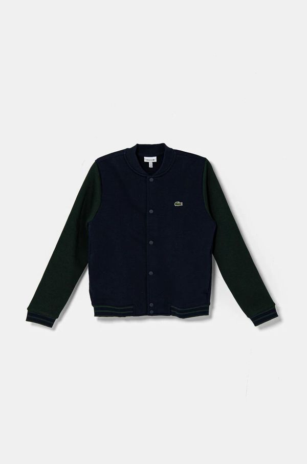 Lacoste Dječja dukserica Lacoste boja: tamno plava, s uzorkom