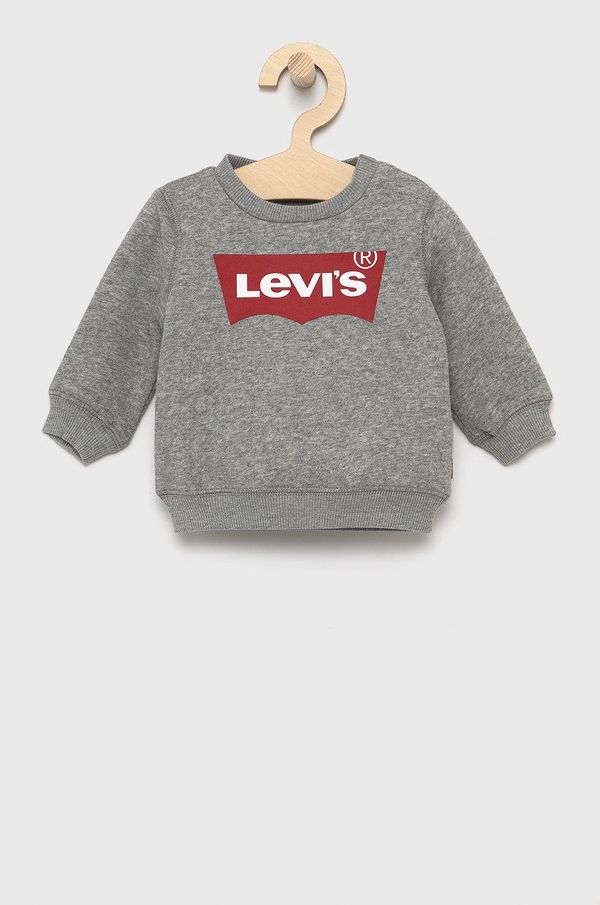 Levi's Dječja dukserica Levi's boja: siva
