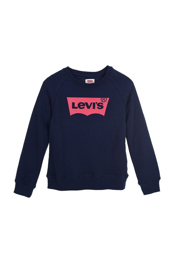 Levi's Dječja dukserica Levi's boja: tamno plava, s tiskom