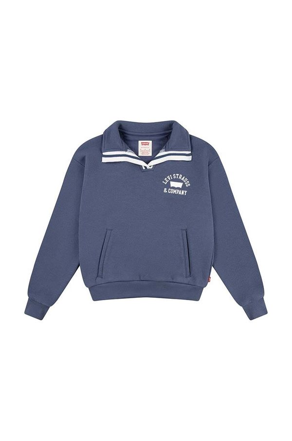 Levi's Dječja dukserica Levi's COLLEGIATE LS COLLAR TOP s tiskom, 4EL070