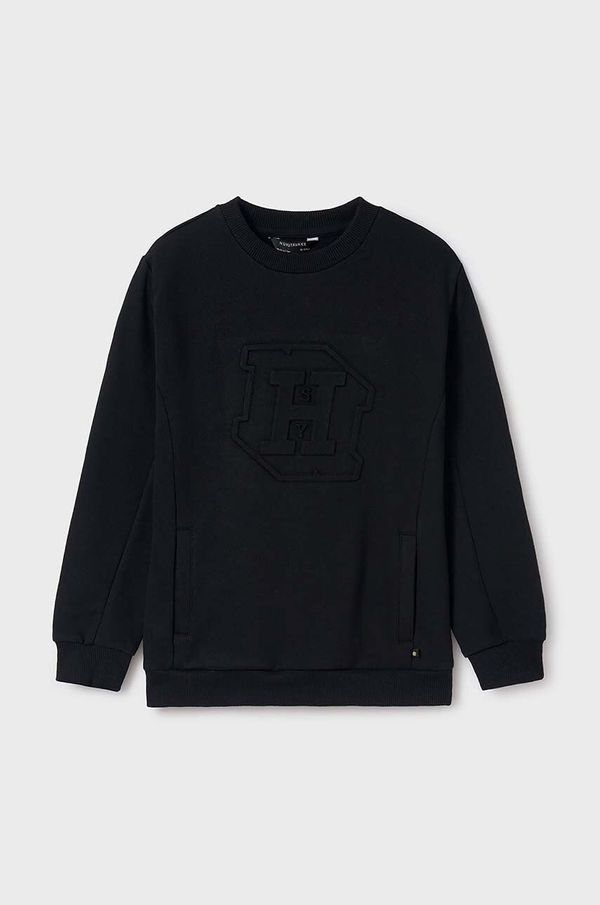 Mayoral Dječja dukserica Mayoral boja: crna, s aplikacijom, 7448