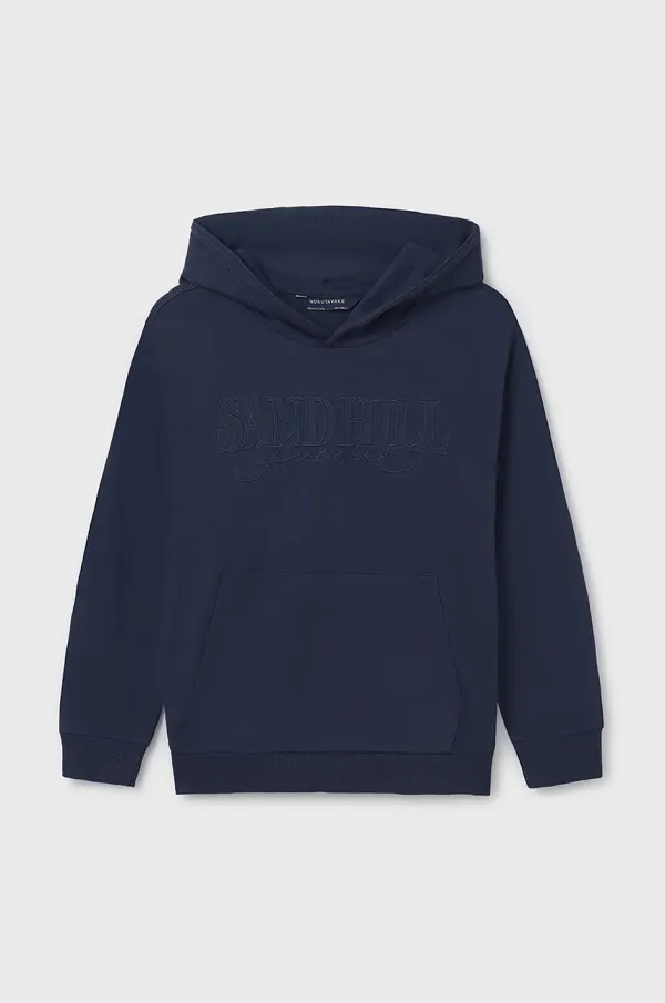 Mayoral Dječja dukserica Mayoral boja: tamno plava, s kapuljačom, s tiskom, 6481