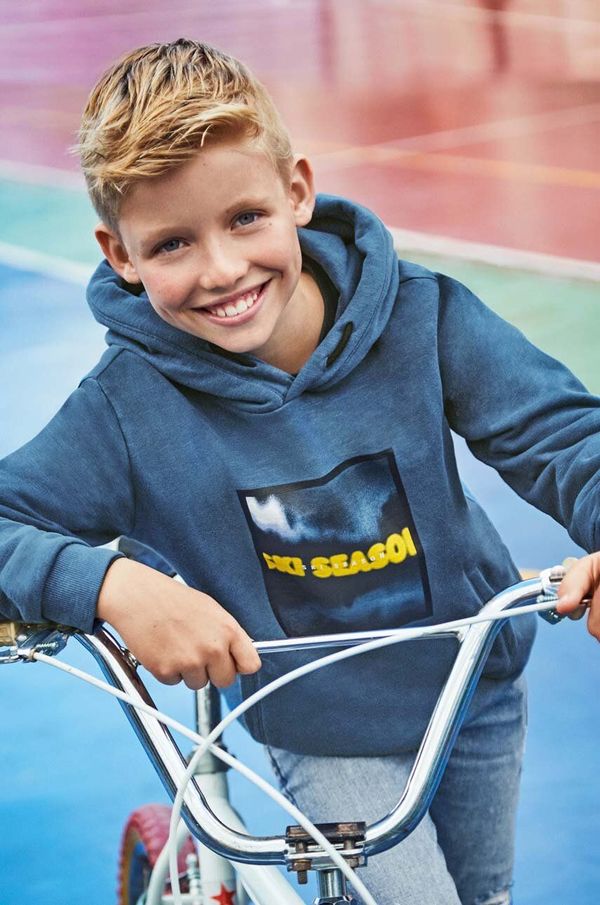 Mayoral Dječja dukserica Mayoral s kapuljačom, s tiskom