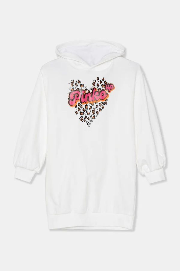 Pinko Up Dječja dukserica Pinko Up boja: bijela, s tiskom, F4PIBGDR206