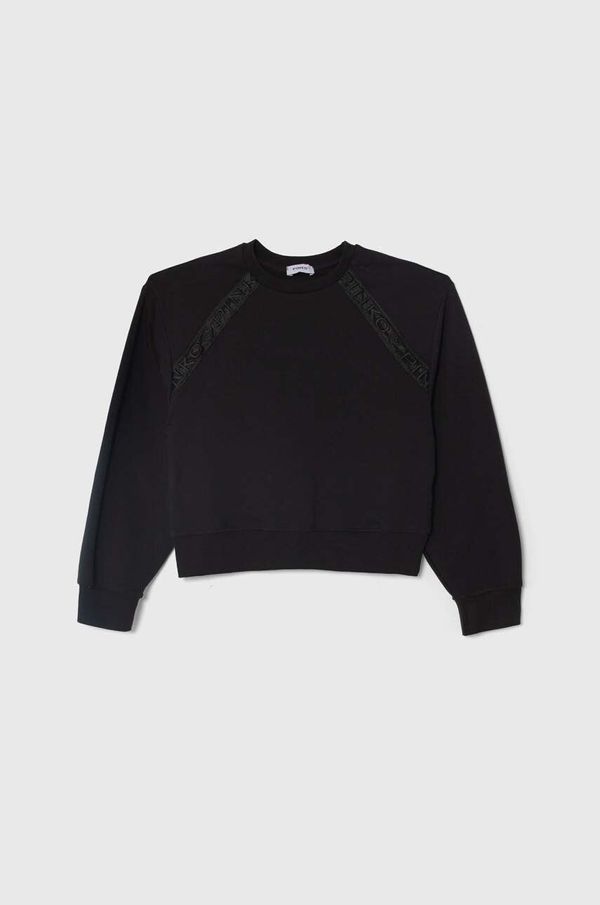 Pinko Up Dječja dukserica Pinko Up boja: crna, s aplikacijom