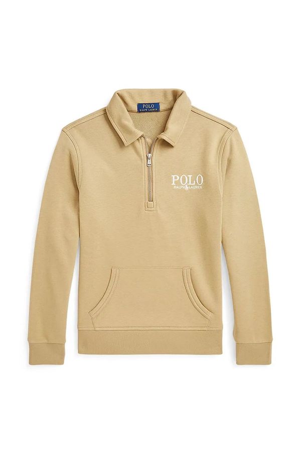 Polo Ralph Lauren Dječja dukserica Polo Ralph Lauren boja: bež, bez uzorka, 323958156001