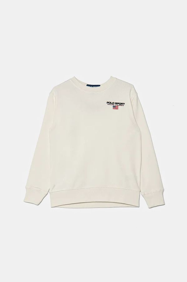 Polo Ralph Lauren Dječja dukserica Polo Ralph Lauren boja: bijela, s aplikacijom, 323962116002