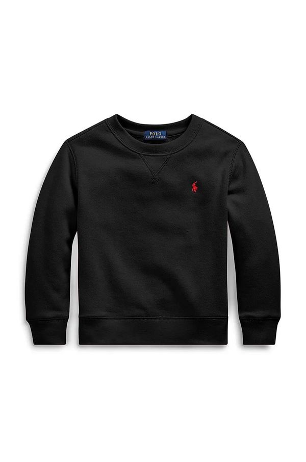 Polo Ralph Lauren Dječja dukserica Polo Ralph Lauren boja: crna, bez uzorka, 322772102004