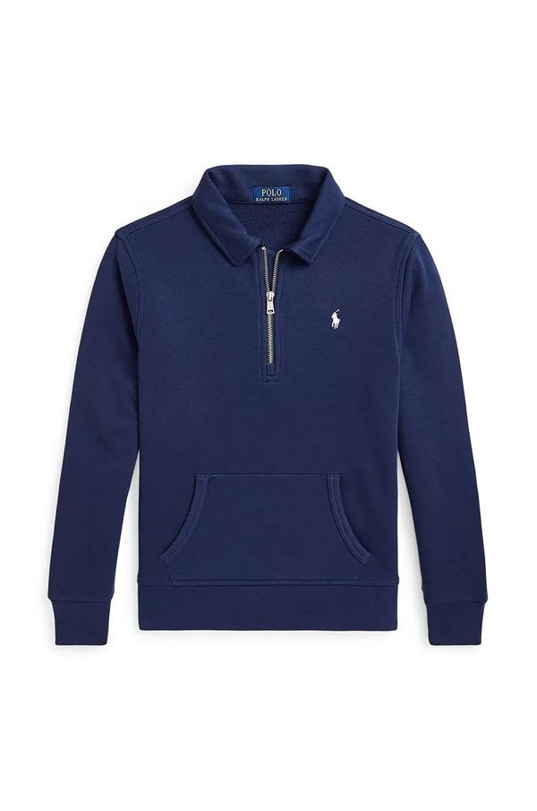 Polo Ralph Lauren Dječja dukserica Polo Ralph Lauren boja: tamno plava, bez uzorka, 323958157002
