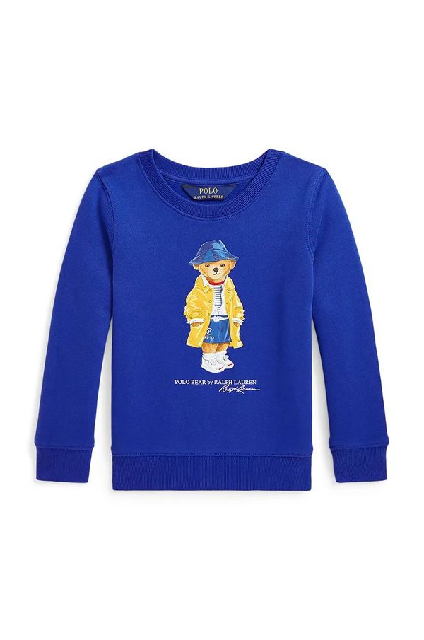 Polo Ralph Lauren Dječja dukserica Polo Ralph Lauren boja: tamno plava, s tiskom, 312957379001